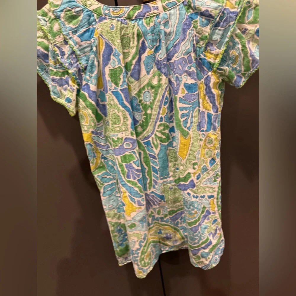 Forever Young Kids Shift Picot Dress Girls Size 6